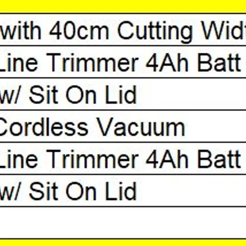 PALLET OF APPROXIMATELY 7 ASSORTED PRODUCTS TO INCLUDE; 