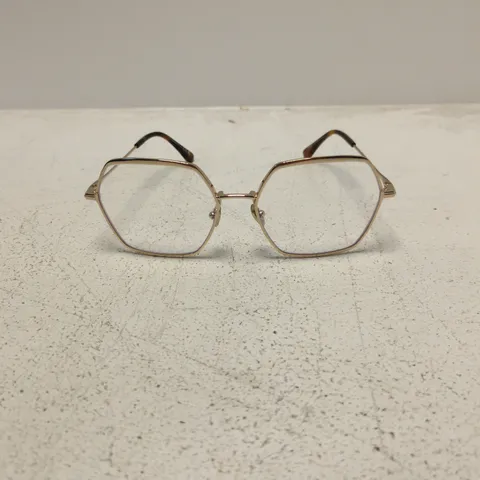 TOM FORD EYEWEAR – OCTAGONAL GOLD METAL FRAMES, MADE IN ITALY