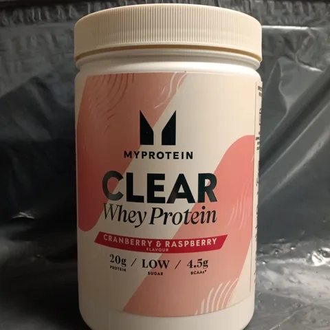 MY PROTEIN CLEAR WHEY PROTEIN - CRANBERRY & RASPBERRY FLAVOUR