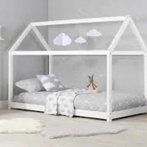 BOXED BIRLEA 90cm HOUSE BED - WHITE (1 BOX)