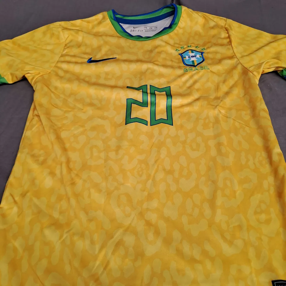BRAZIL FC HOME JERSEY WITH VINI JR 20 SIZE UNSPECIFIED