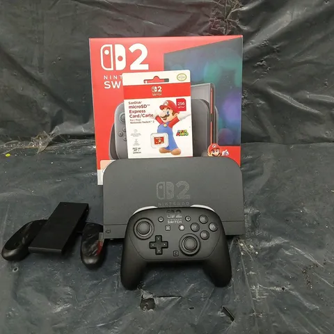 Nintendo switch 2 box , dock, micro sd 256 gb and pro controller - Nintendo switch 2 missing 