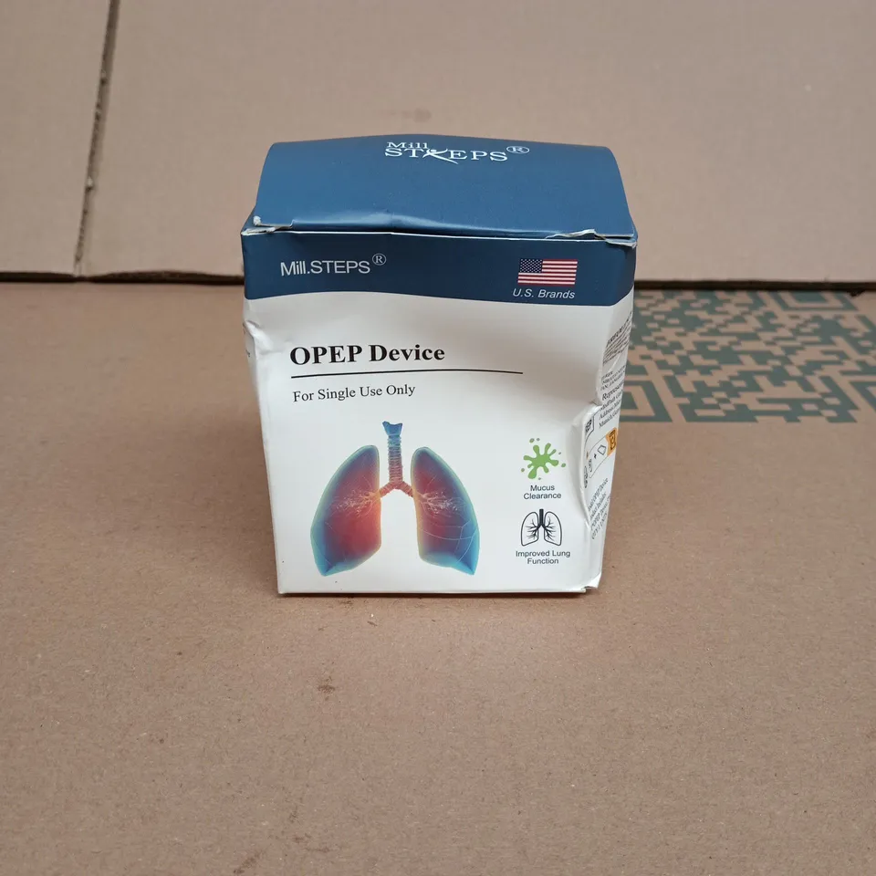 TOTE OF APPROXIMATELY 10 ASSORTED ITEMS INCLUDING MILL STREPS OPEP DEVICE, HEALGEN RAPID COVID 19 ANTIGEN SELF-TEST AND ALL TRUSTSPF 50