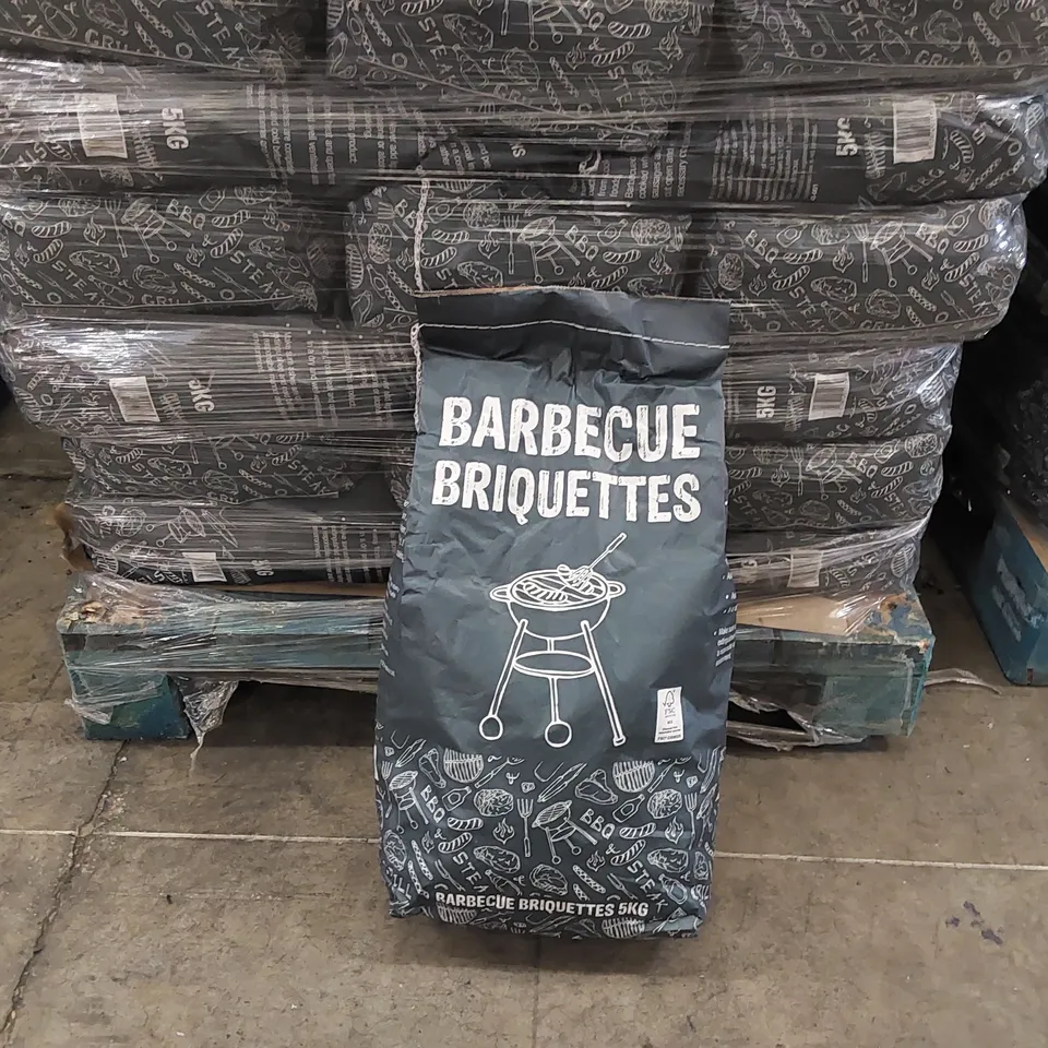 PALLET OF APPROXIMATELY 108X 5KG BAGS OF CHARCOAL BARBECUE BRIQUETTES