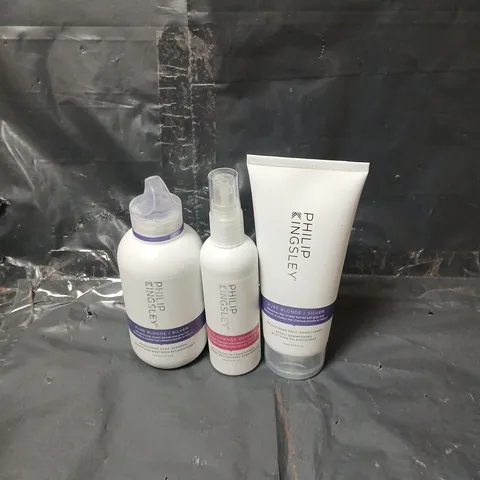 PHILIP KINGSLEY PURE BLONDE 3 PIECE WITH DAILY DAMAGE DEFENCE