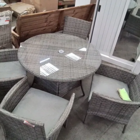 DUBOSE 4 SEATER GARDEN FURNITURE WITH CUSHIONS 