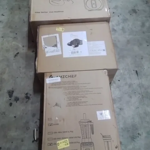 PALLET OF ASSORTED HOUSEHOLD GOODS AND PRODUCTS TO INCLUDE;WATER FILTRATION SYSTEM, DINNER SET,BLENDER, BREAD MAKER AND OTHER ASSORTED ITEMS...