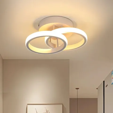 BOXED MIKAIA 25cm LED INTEGRATED SEMI FLUSH MOUNT CEILING LIGHT