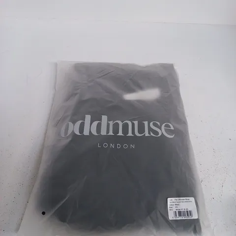 ODDMUSE LONDON THE ULTIMATE MUSE HIGH WAIST SQUARE NECK MIDI DRESS – SIZE XS