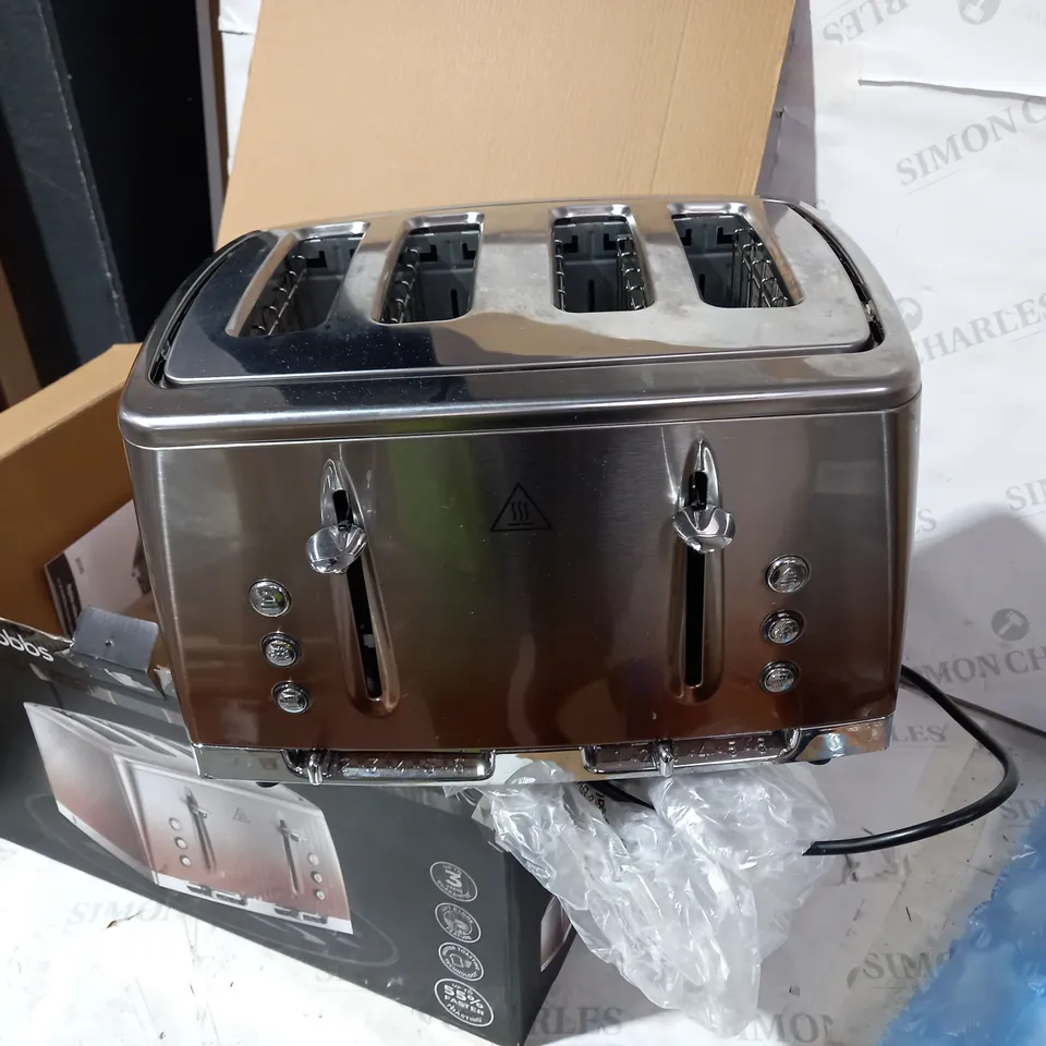 RUSSELL HOBBS ECLIPSE COPPER 4 SLICE TOASTER 