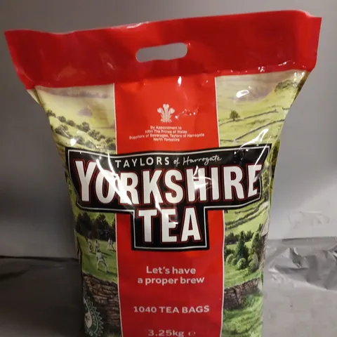 SEALED YORKSHIRE TEA 1040 TEA BAGS 3.25KG