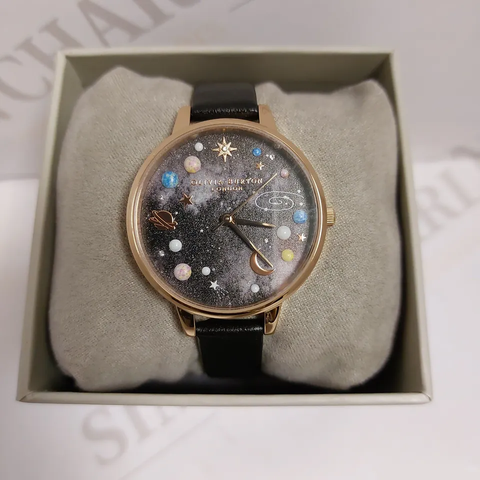 BOXED OLIVIA BURTON LONDON `GALAXY` FACE WATCH