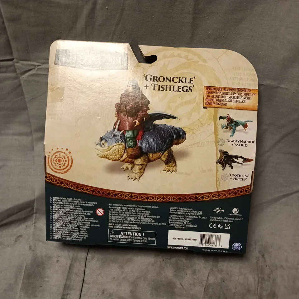 HOW TO TRAIN YOUR DRAGON GRONCKLE & FISHLEGS ACTION FIGURE SET – BOXED