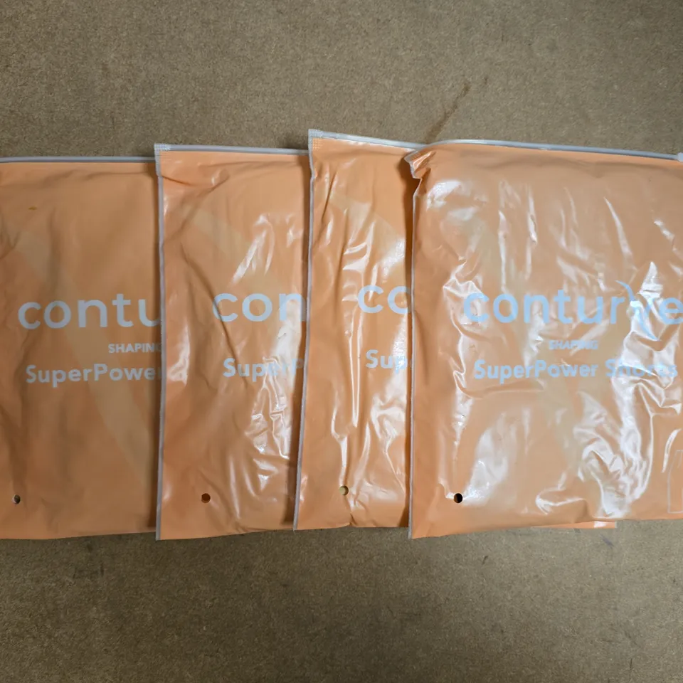 BOX OF APPROXIMATELY 35 BAGGED CONTURVE CLOTHING ITEMS - COLOURS, STYLES, AND SIZES MAY VARY