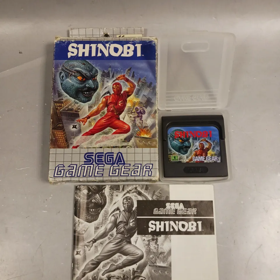 BOXED SHINOBI RETRO VIDEO GAME FOR SEGA GAME GEAR 