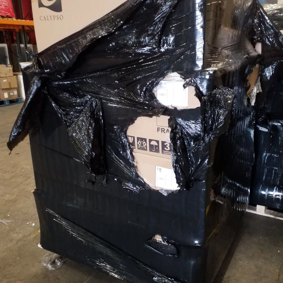 PALLET CONTAINING 8 BRAND NEW CALYPSO SAVENA SINGLE DRAWER VANITY UNITS - ANTHRACITE SHADOW 