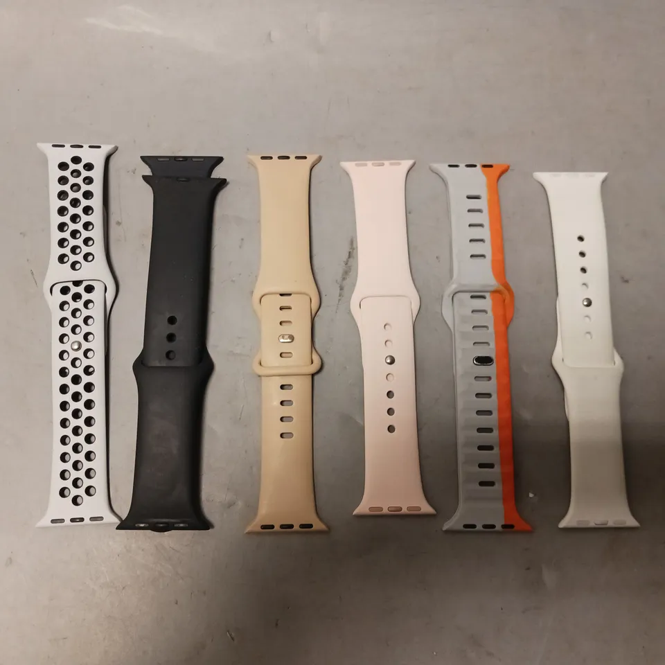 BOX OF APPROXIMATELY 50 ASSORTED SMART WATCH STRAPS IN VARIOUS COLOURS & SIZES