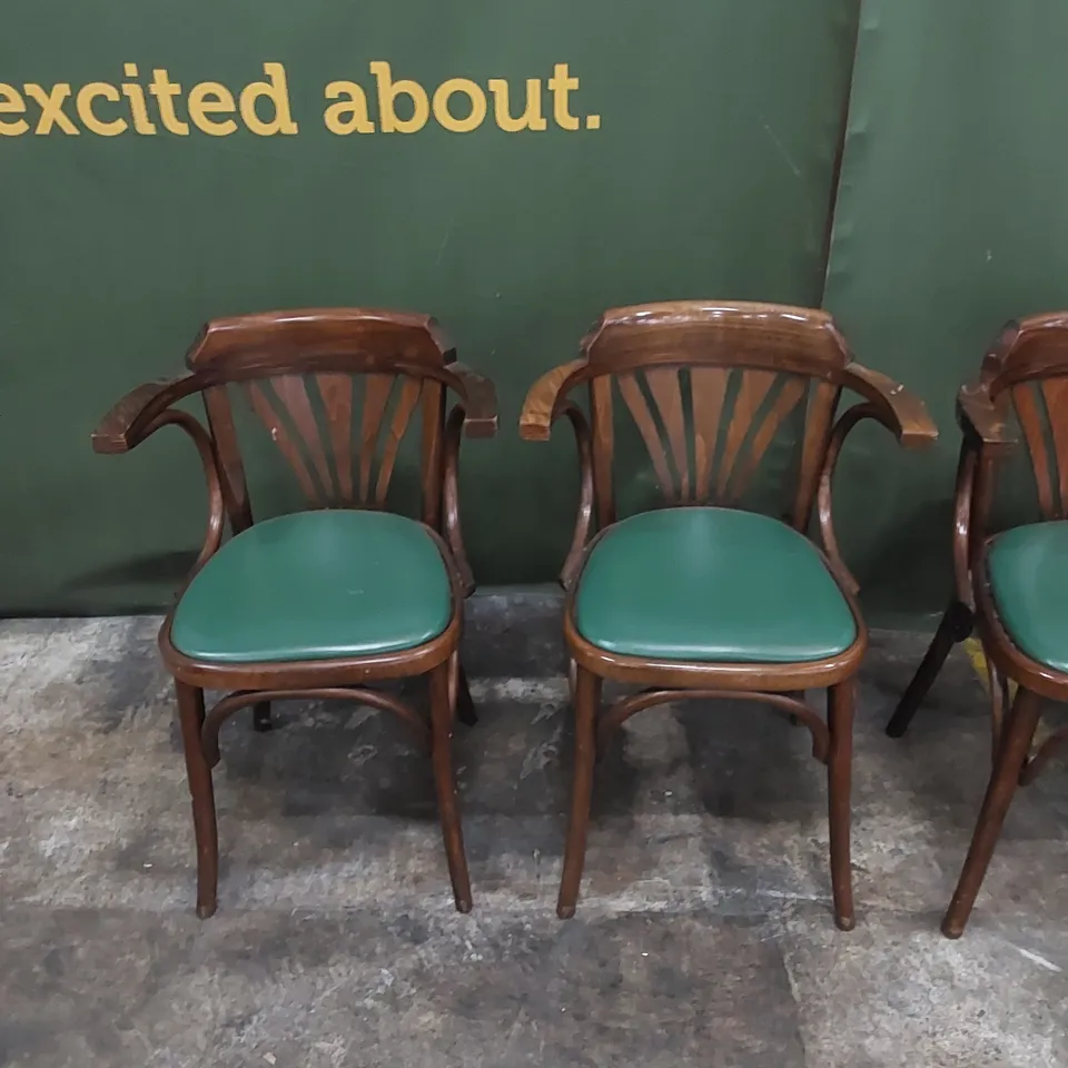 SET OF 4 VINTAGE BENTWOOD STYLE DINING CHAIRS 
