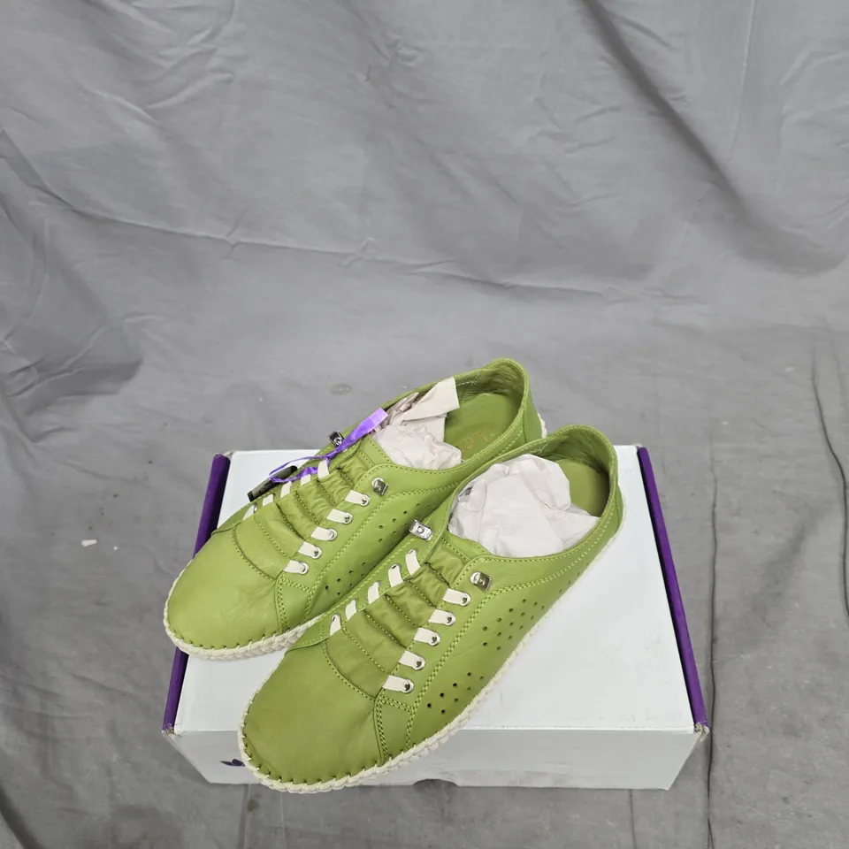 LOTUS KAMARI ULS403 LIME GREEN LEATHER SHOES – UK 6 (EU 40)
