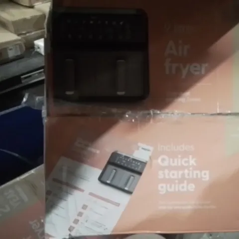 BOXED KEPLIN 9 LITRE AIRFRYER WITH DUAL COOKING ZONES 
