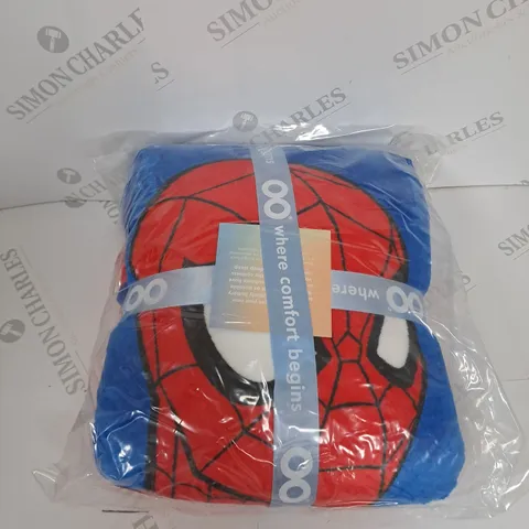 CHILDRENS OODIE HOODED WEARBLE BLANKET - SPIDERMAN