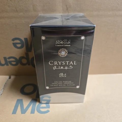 12 BOXED AND SEALED CRYSTAL BLACK SPECIAL EDITION EAU DE PARFUMS (100ML) - COLLECTION ONLY