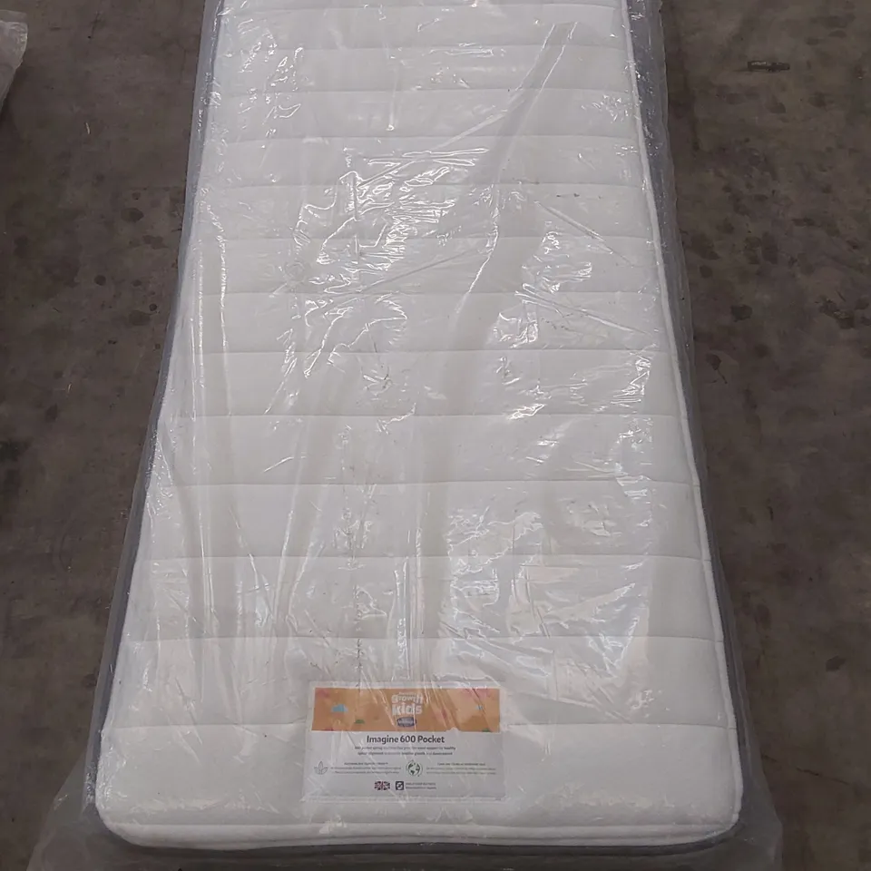 QUALITY BAGGED SILENTNIGHT 3FT SINGLE IMAGINE 600 POCKET MATTRESS 