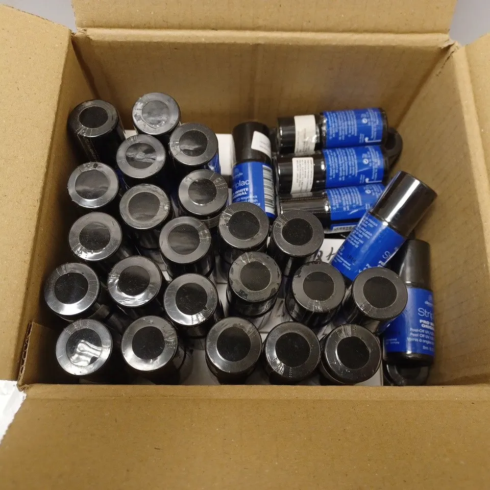 BOX OF APPROXIMATELY 50 X 8ML VIALS OF ALESSANDRO STRIPLAC PRO WHITE ORIGINAL NAIL POLISH