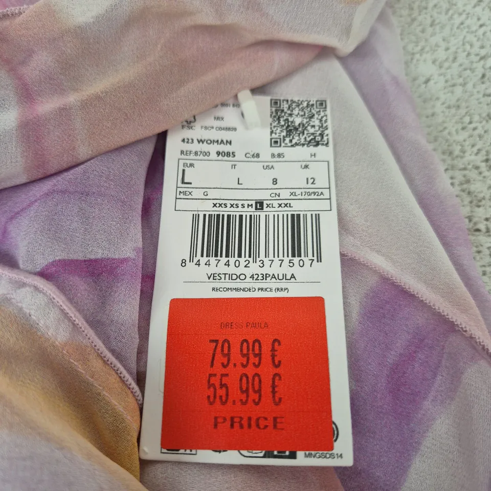MANGO DRESS PAULA – WOMEN'S PRINTED DRESS, UK 12 (EU L)