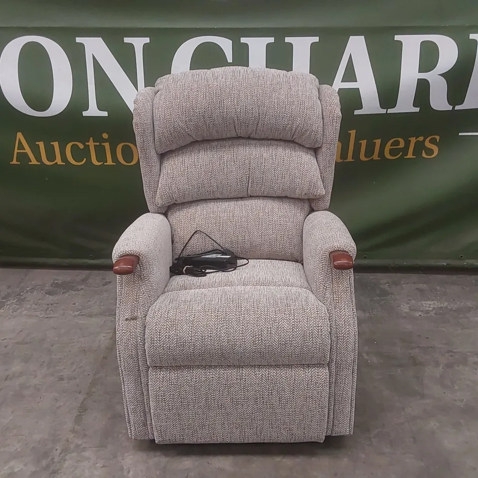 CELEBRITY MAMMOTH ENHANCED FABRIC UPHOLSTERED ELECTRIC RECLINING ARMCHAIR WITH MEDICAL GRADE FOAM SEAT