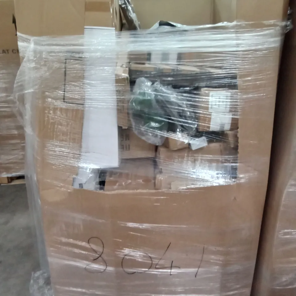 PALLET OF ASSORTED ITEMS INCLUDING AIR FRYER OVEN, XINSUNHO STEP LADDER, BUG ZAPPER, HIGH SPEED BLENDER, ACCSTORE WASHING MACHINE RACK, ACCSTORE DRYING RACK