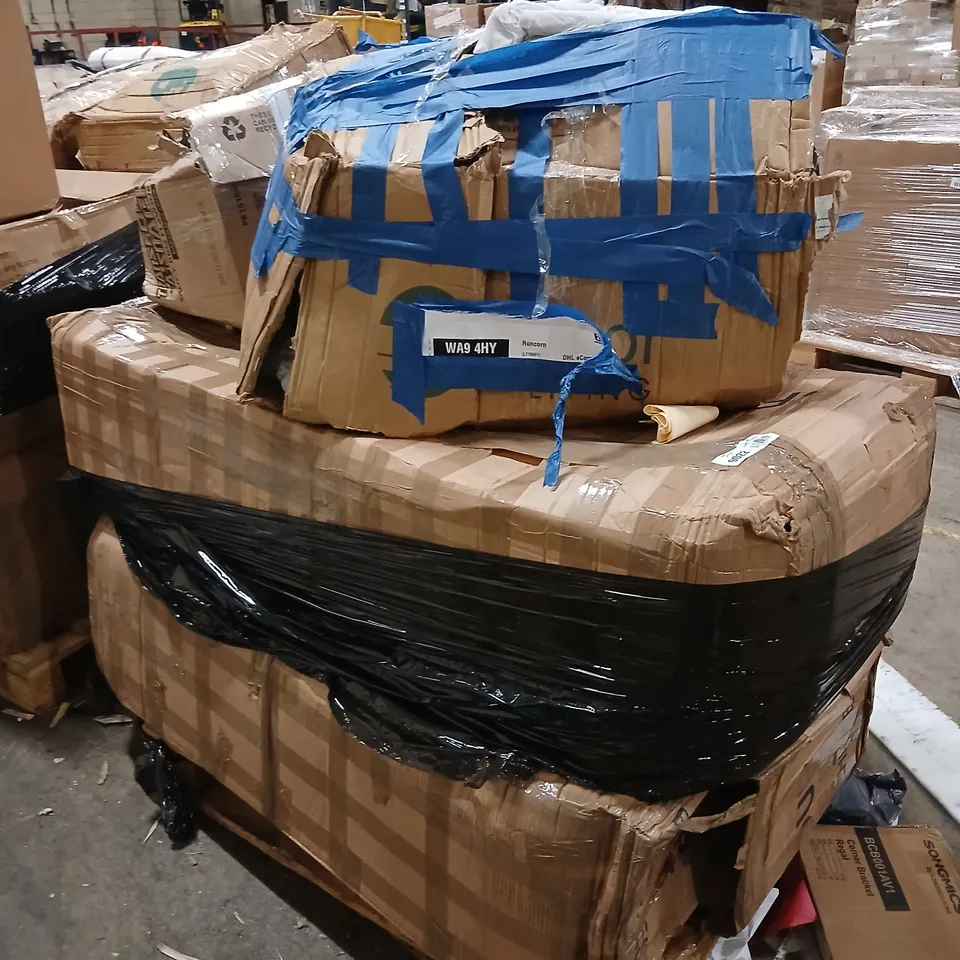 PALLET OF ASSORTED UNPROCESSED RAW RETURN FURNITURE 