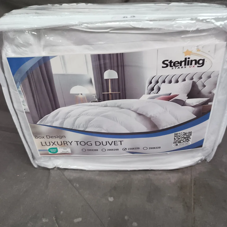 STERLING BOX DESIGN LUXURY TOG DUVET – 230X220CM