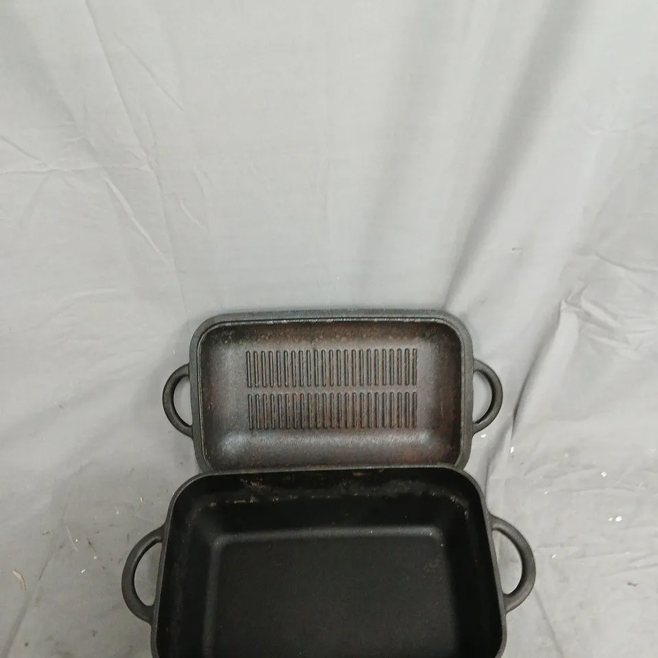 KLARSTEIN LONGHORN CAST IRON BREAD BAKING POT – RECTANGULAR WITH LID