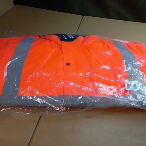 PACKAGED ORANGE HI-VIS BOMBER JACKET - LARGE