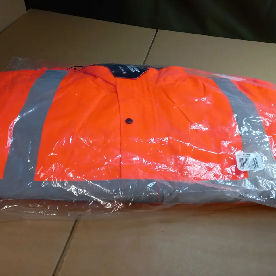 PACKAGED ORANGE HI-VIS BOMBER JACKET - LARGE