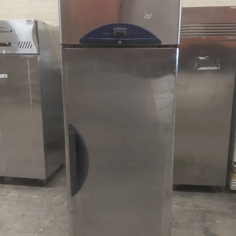 WILLIAMS COMMERCIAL UPRIGHT STAINLESS STEEL TEMPERATURE CONTROLLED FOOD STORAGE CABINET