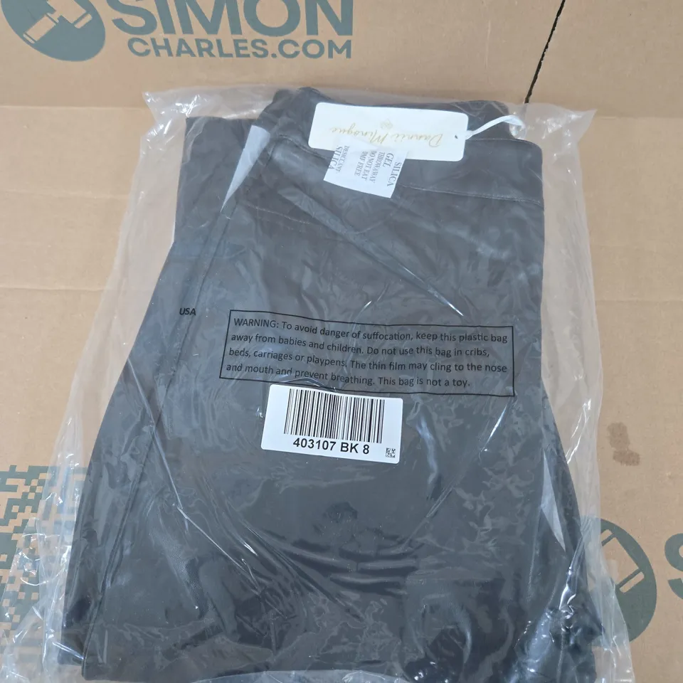 DANNII MINOGUE FAUX LEATHER PANTS - 8