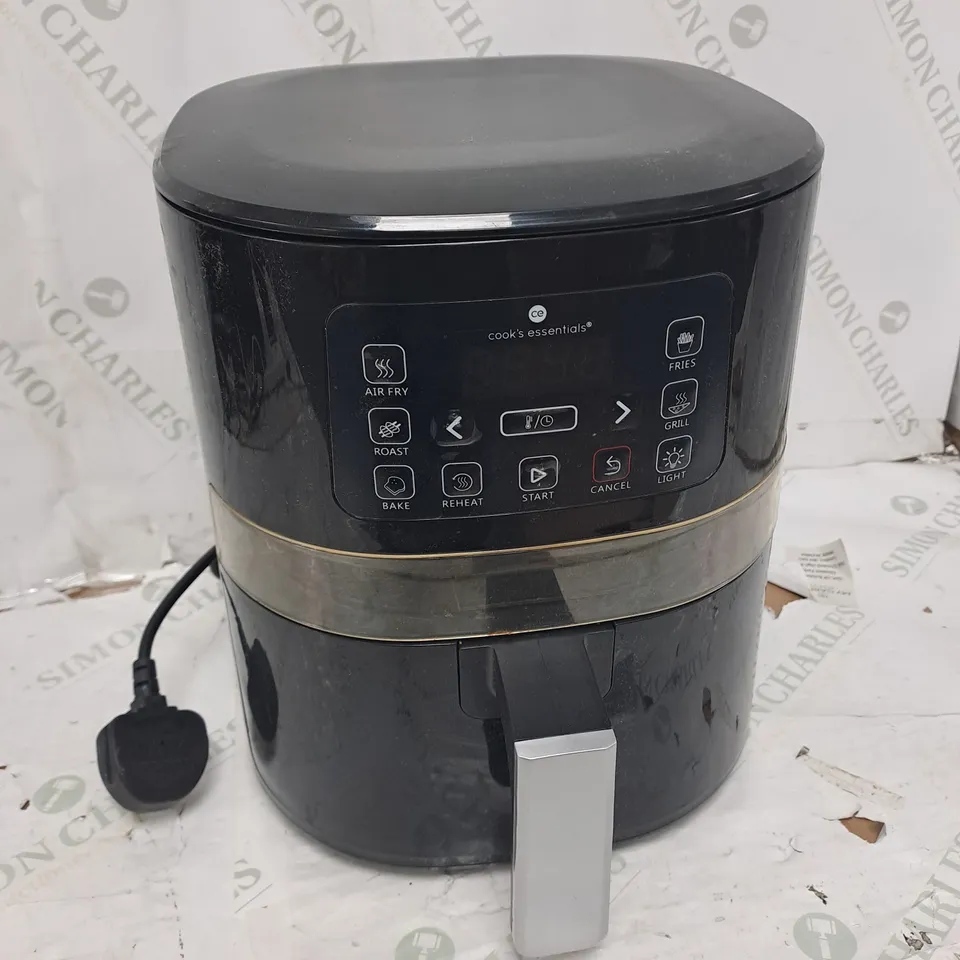 COOK'S ESSENTIALS 4L AIR FRYER IN BLACK