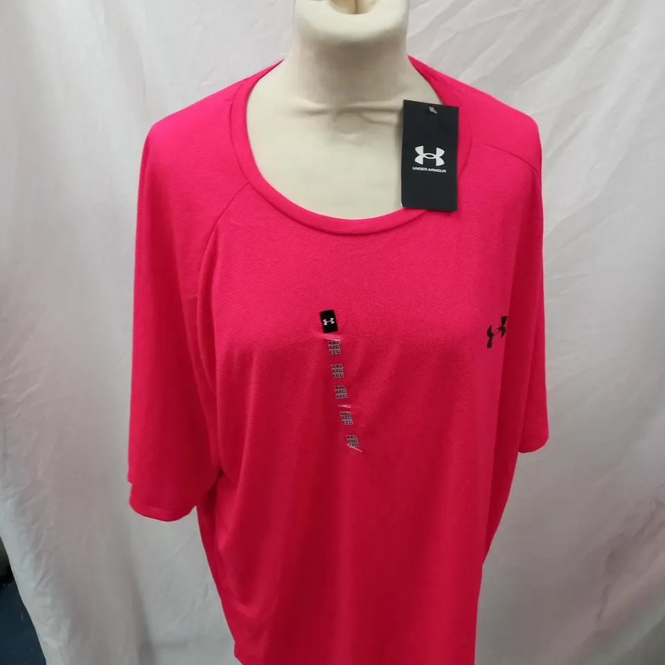 PINK UNDER ARMOUR MENS XXL T-SHIRT