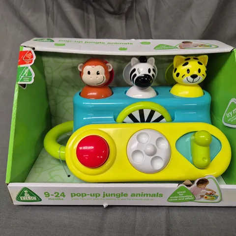 BOXED ELC POP UP JUNGLE ANIMALS TOY (9-24 MONTHS)