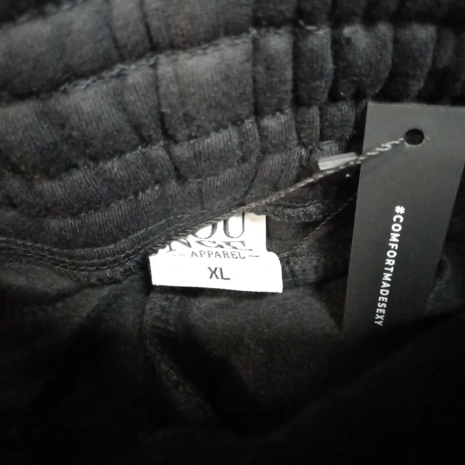 LOUNGE BLACK/LOGO JOGGERS - XL