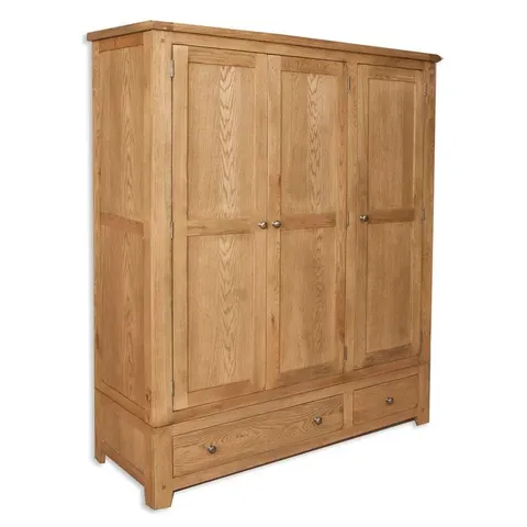 BOXED ZEUS 3 DOOR WARDROBE (2 BOXES)