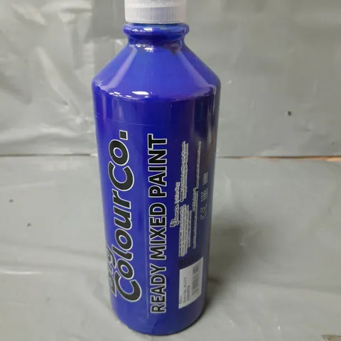 LOT OF 12 BOTTLES OF READY MIXED PAINT - BLUE - 600ML PER BOTTLE