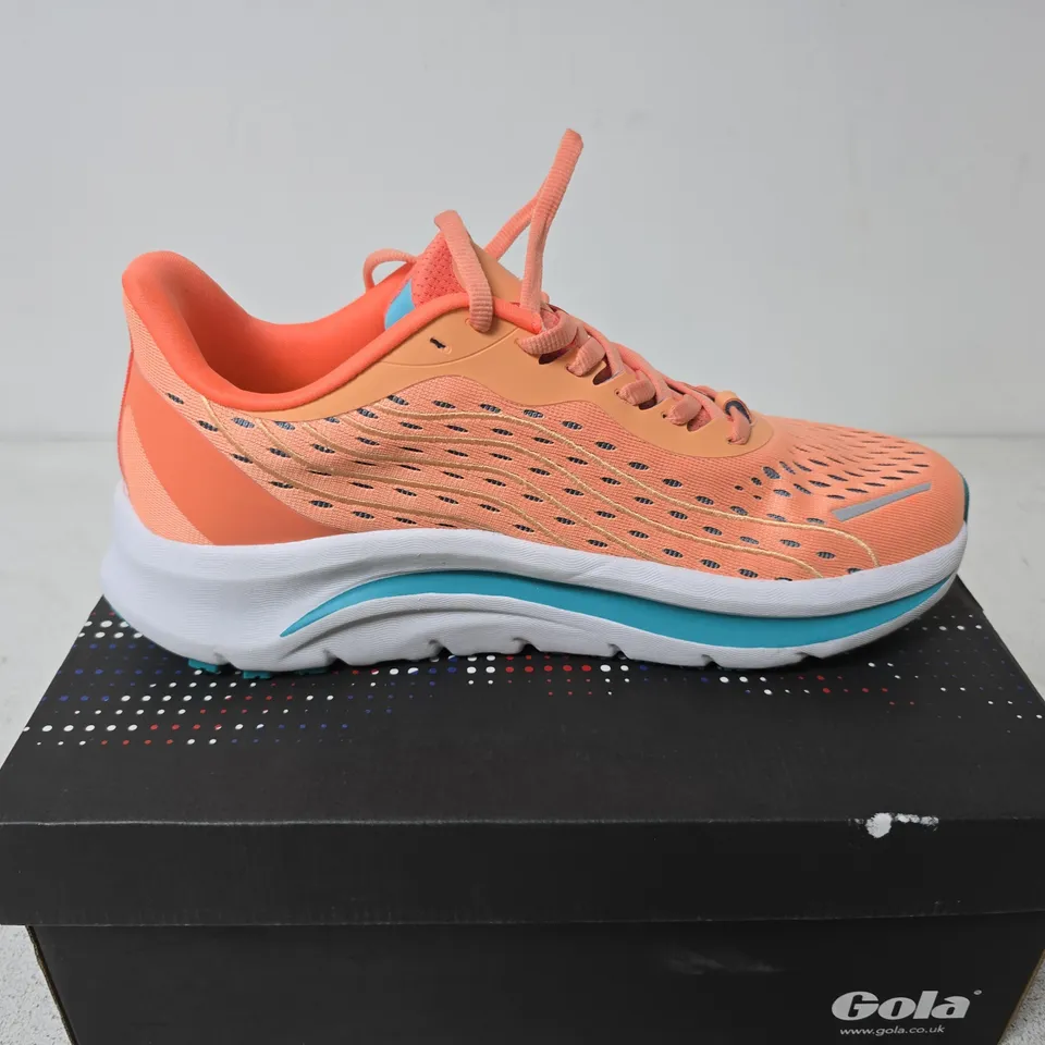 Gola Alzir Speed Coral/Aqua running shoes – UK 8