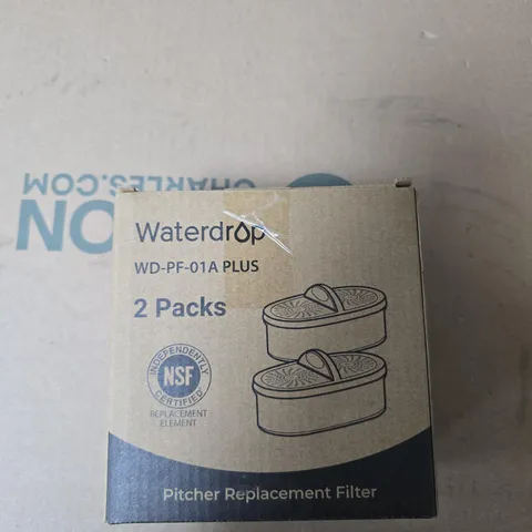 WATERDROP WD-PF-01A PLUS PITCHER REPLACEMENT FILTERS – 2 PACK