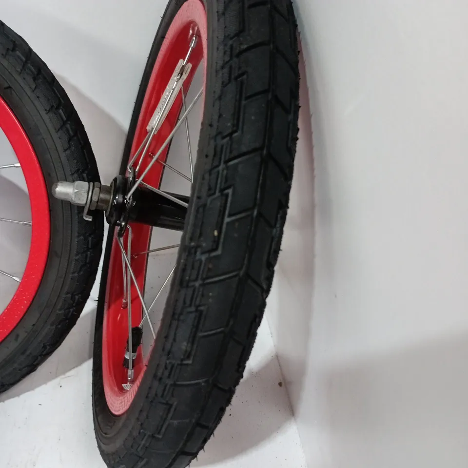 UNBOXED SPIDERMAN THEMED KIDS BIKE IN RED