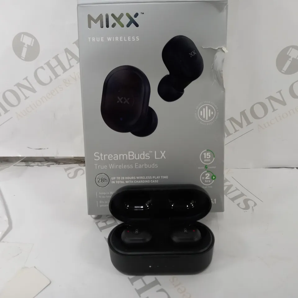 BOXED MIXX AUDIO STREAMBUDS LX WIRELESS EARPHONES 