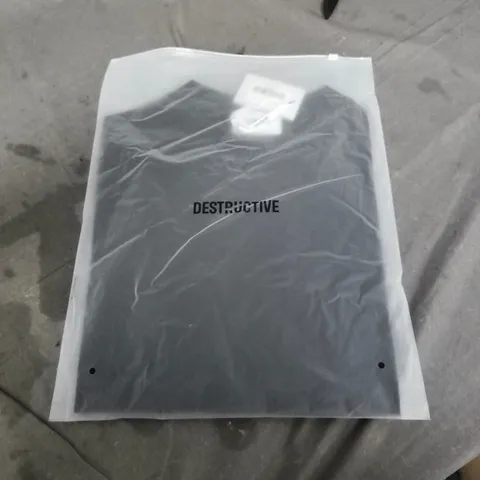 DESTRUCTIVE LIGHTWEIGHT T‑SHIRT – BLACK, UK 6 (XS)