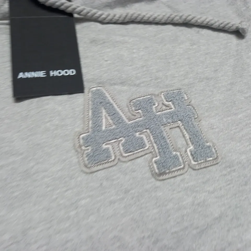 ANNIE HOOD GREY HOODIE - M